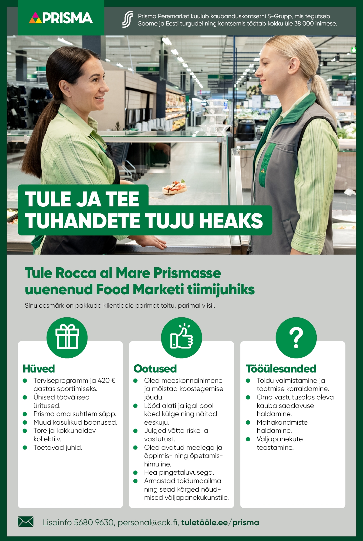 Prisma Peremarket Food Marketi tiimijuhti Rocca Al Mare Prisma