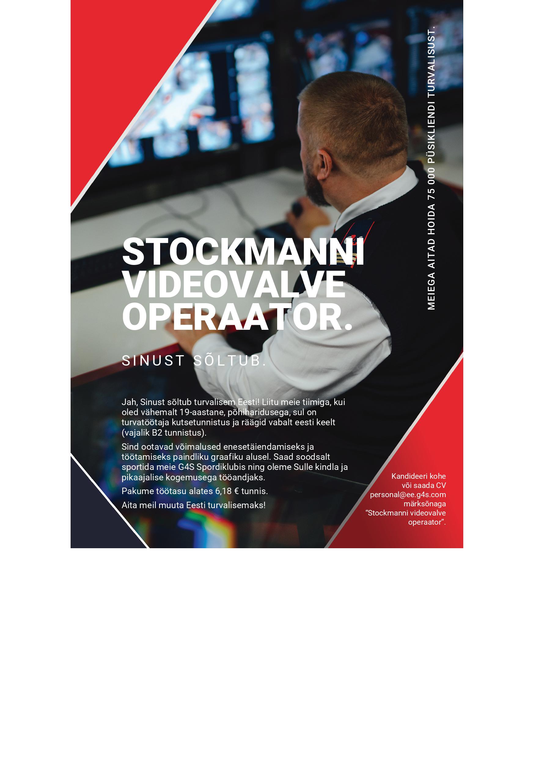 AS G4S Eesti Stockmanni kaubamaja videovalve operaator