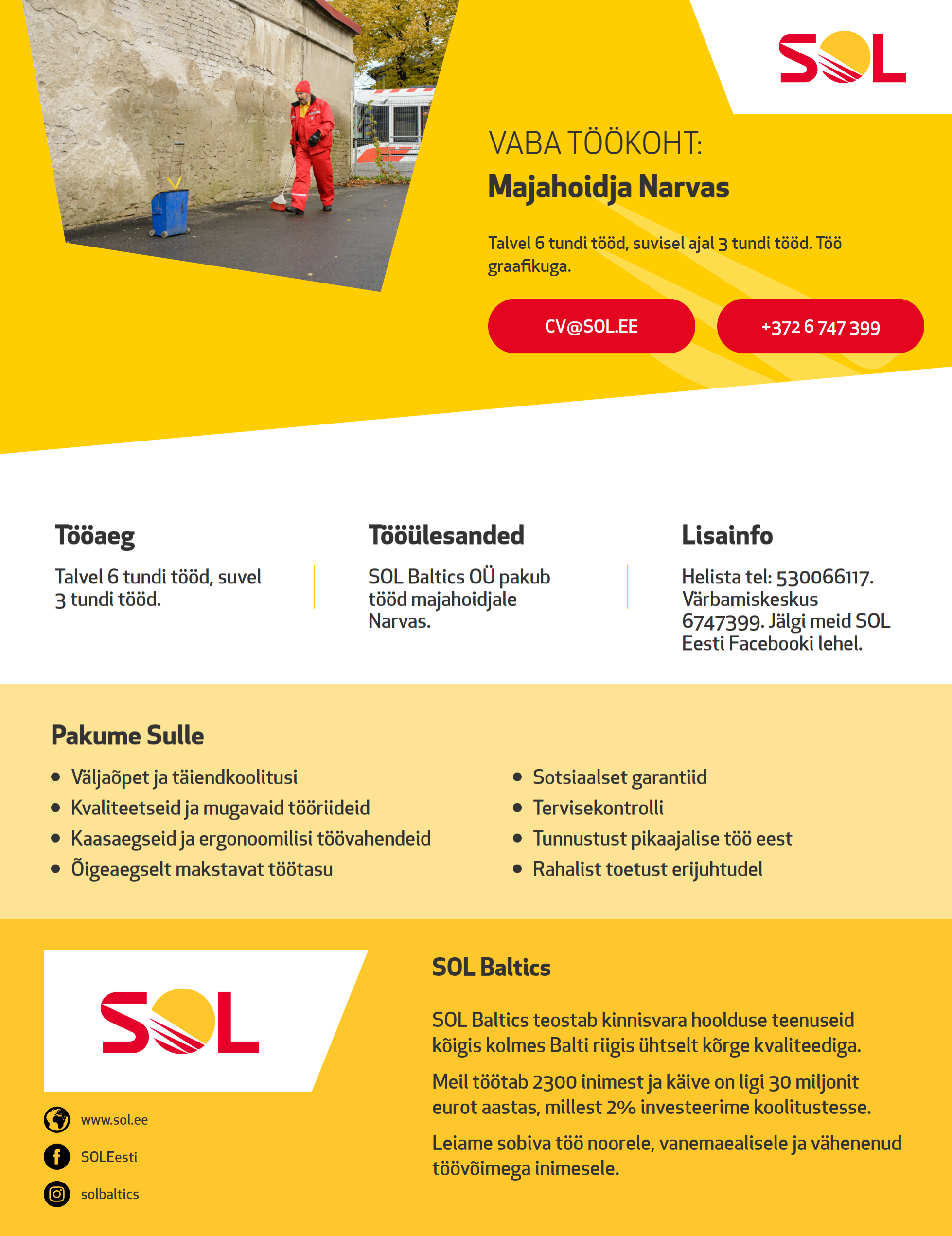 SOL Baltics OÜ Kojamees objektil Narvas