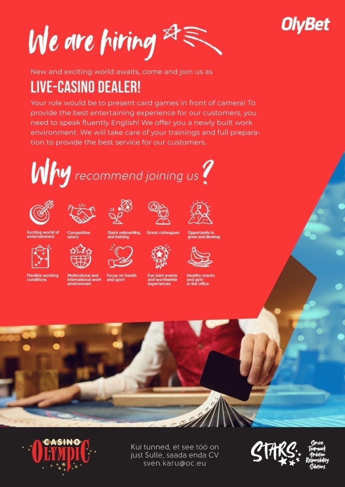 OB Holding OÜ Join our new Live-Casino Studio on 1st of November!