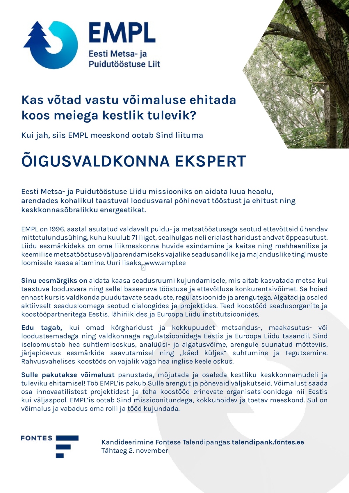 Fontes PMP OÜ Õigusvaldkonna ekspert