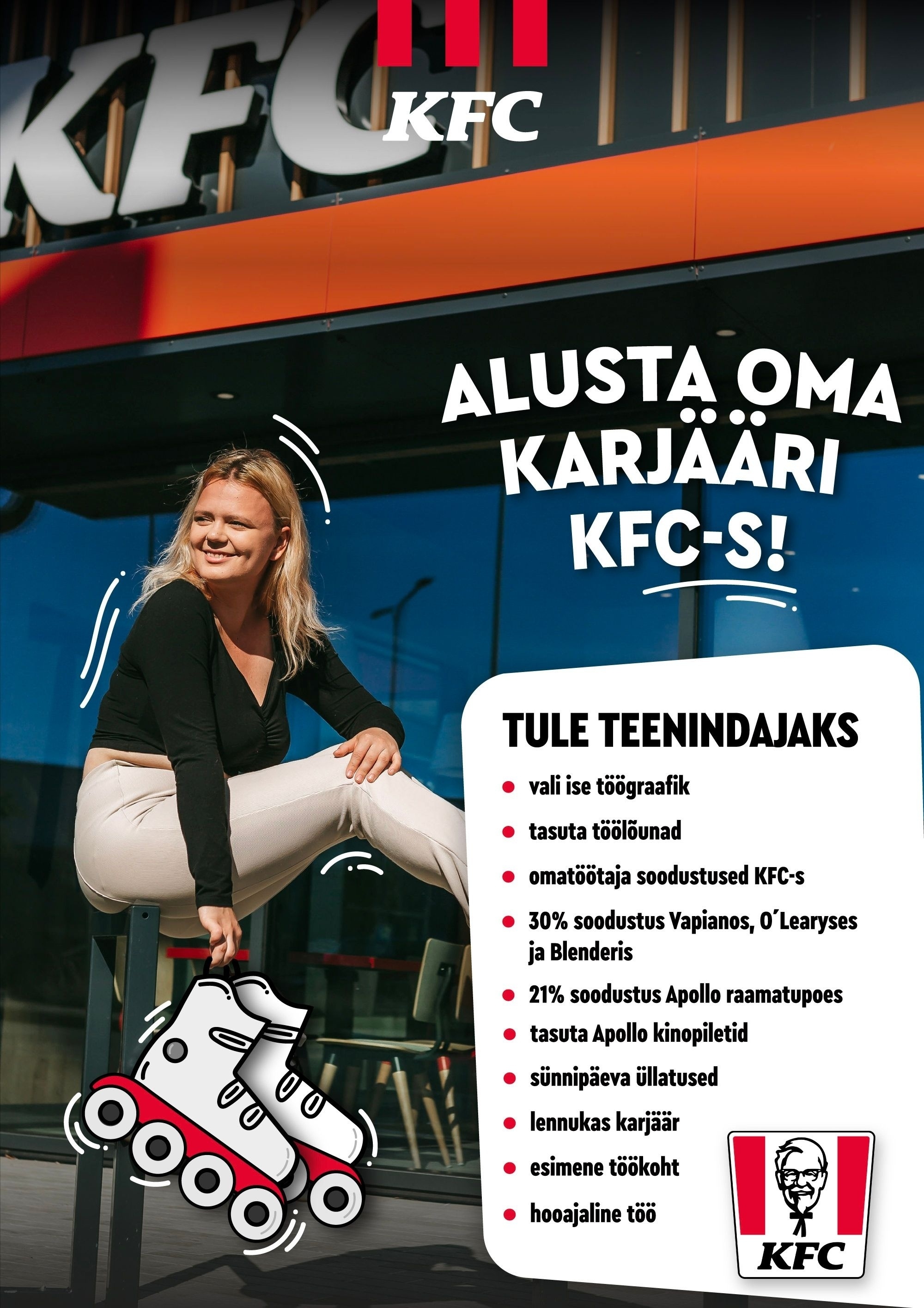 APL Fresh Food OÜ KFC Lõunakeskus kutsub tööle klienditeenindajaid!