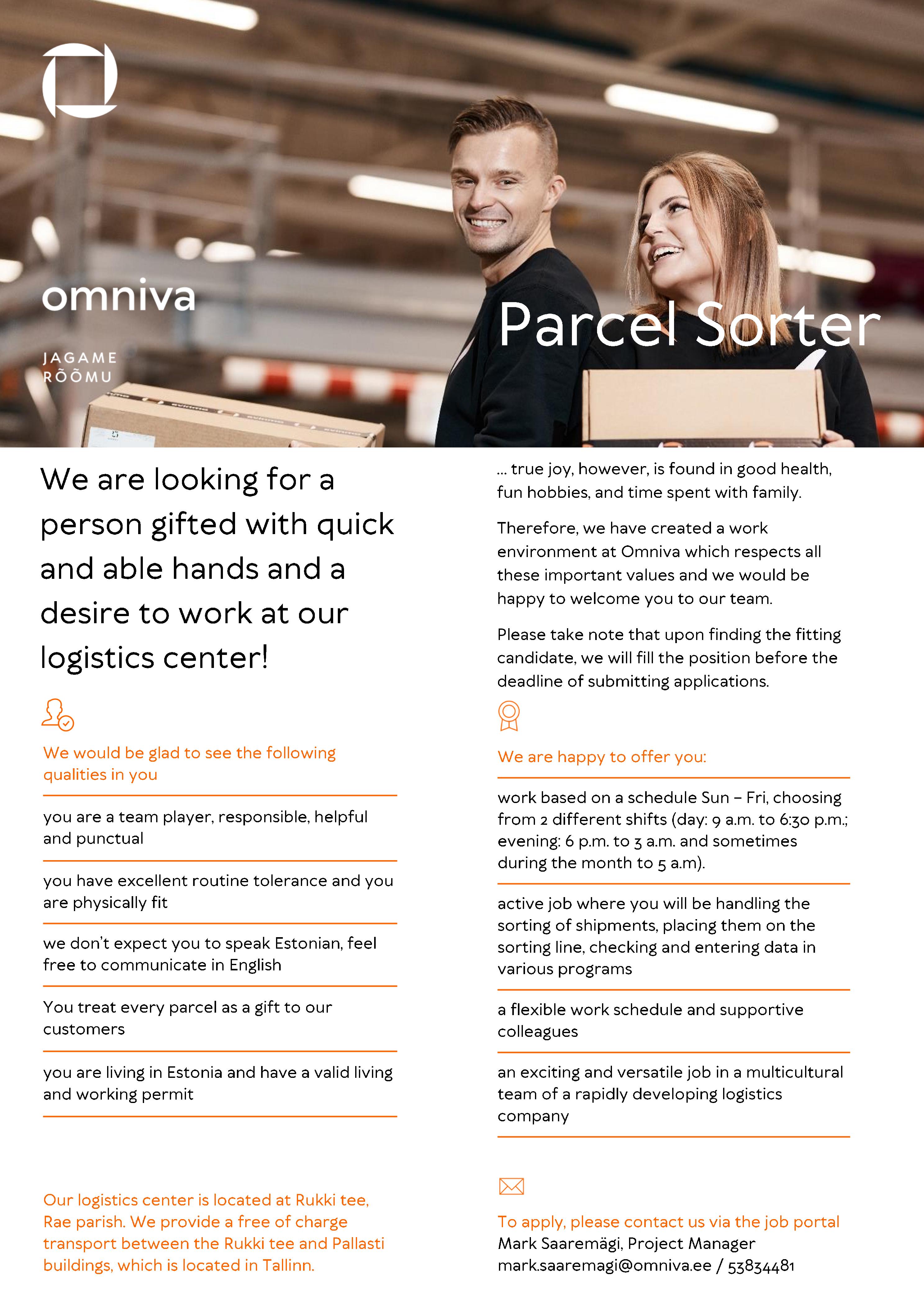 Omniva Parcel Sorter