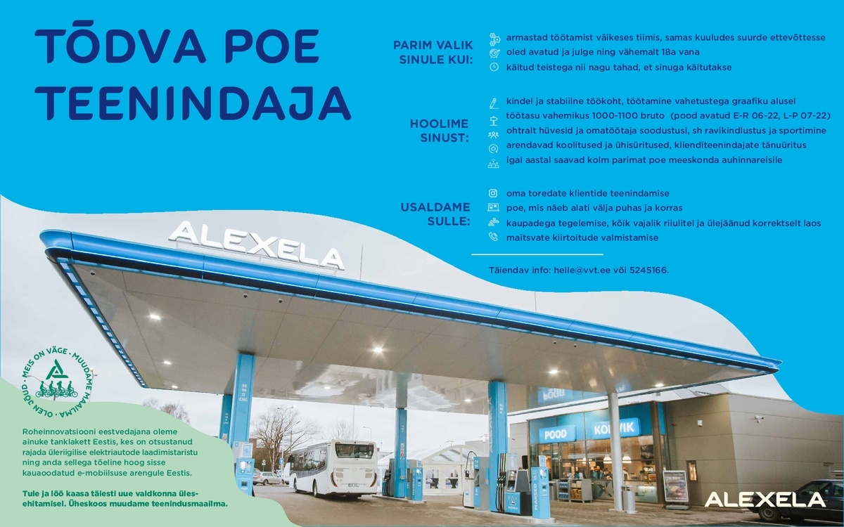 AS Alexela Teenindaja Tõdva Alexelasse