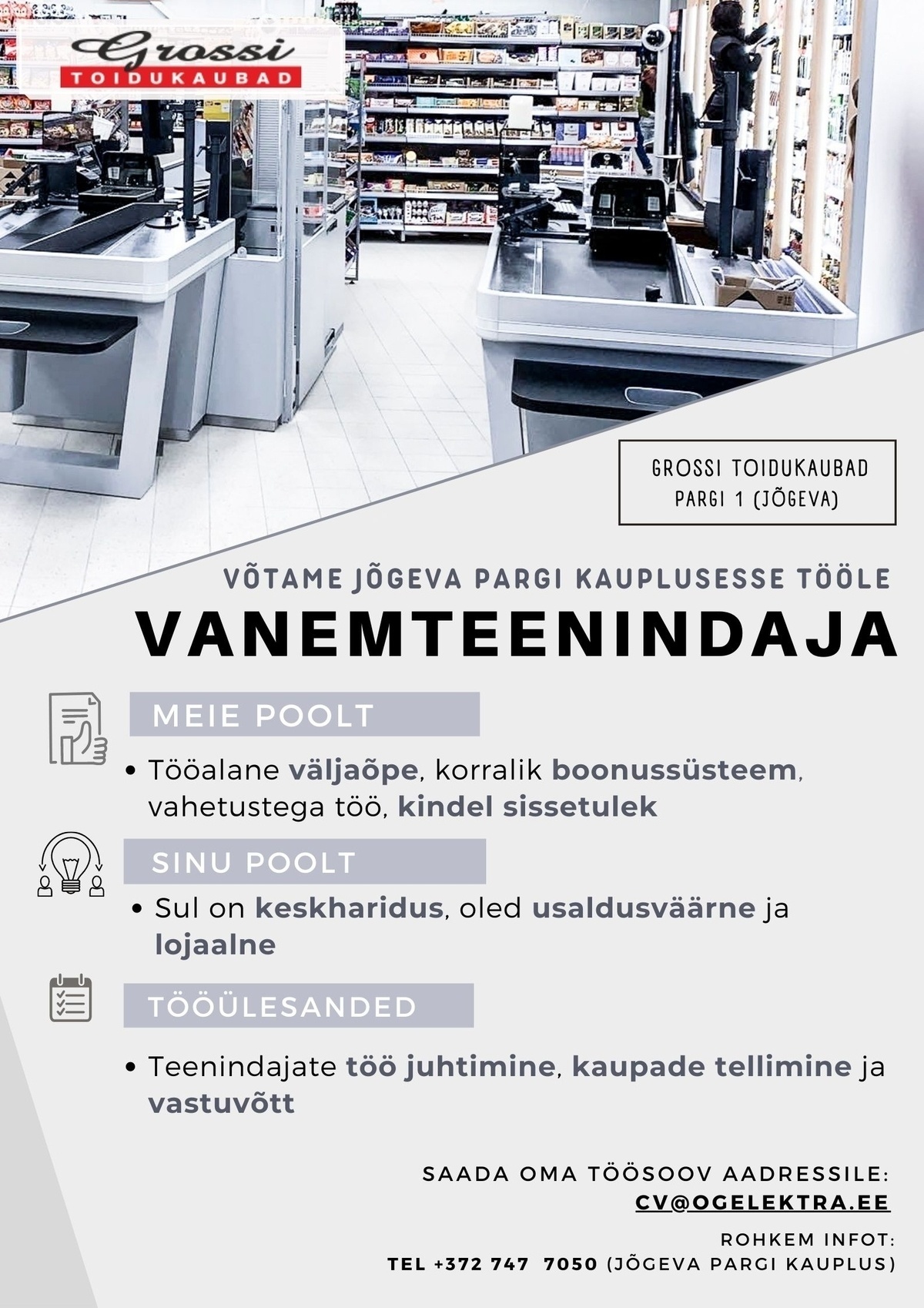 CVKeskus.ee klient Vanemteenindaja (Jõgeva Pargi)