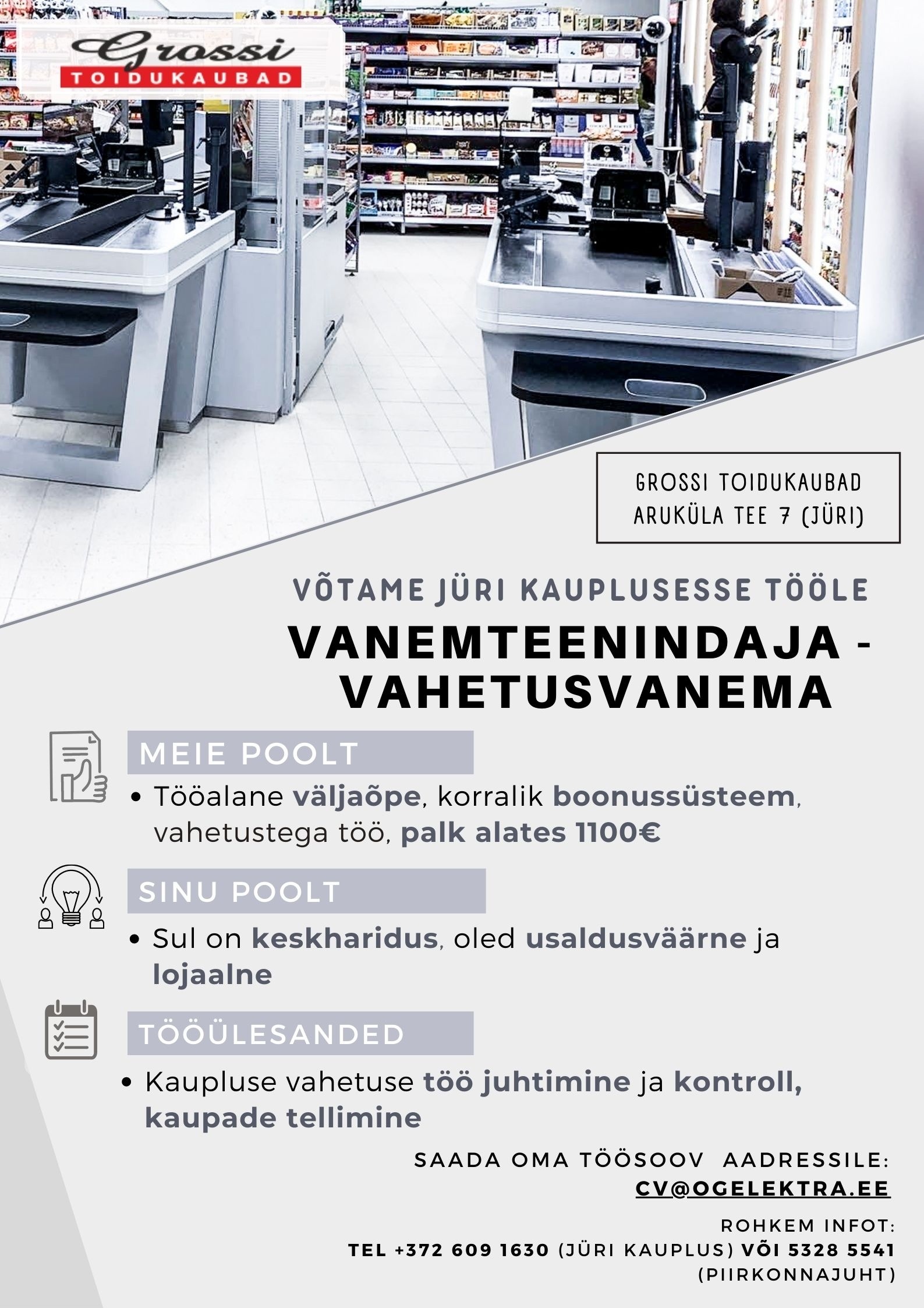 CVKeskus.ee klient Vanemteenindaja-vahetusvanem (Jüri)