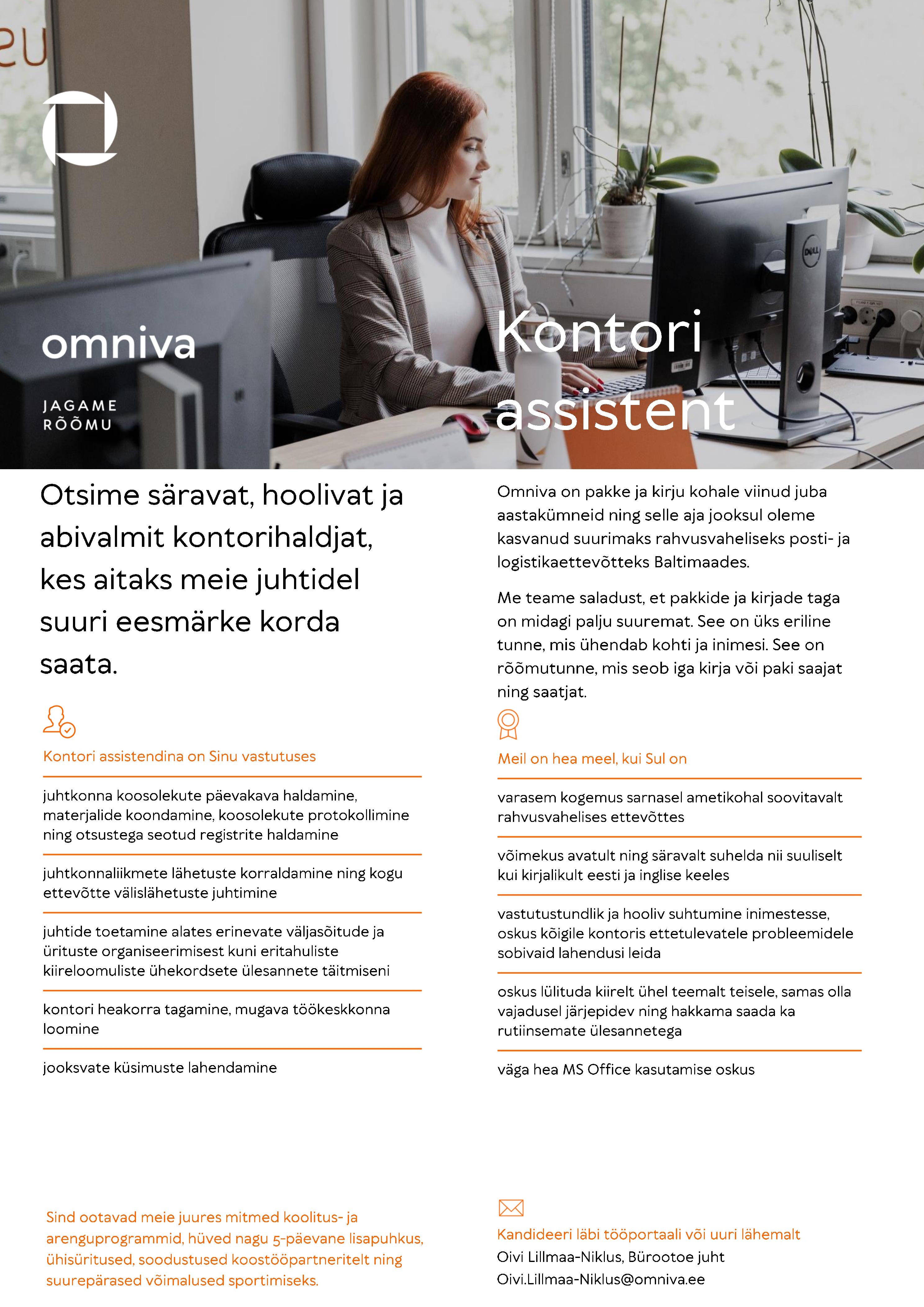 Omniva Kontori assistent