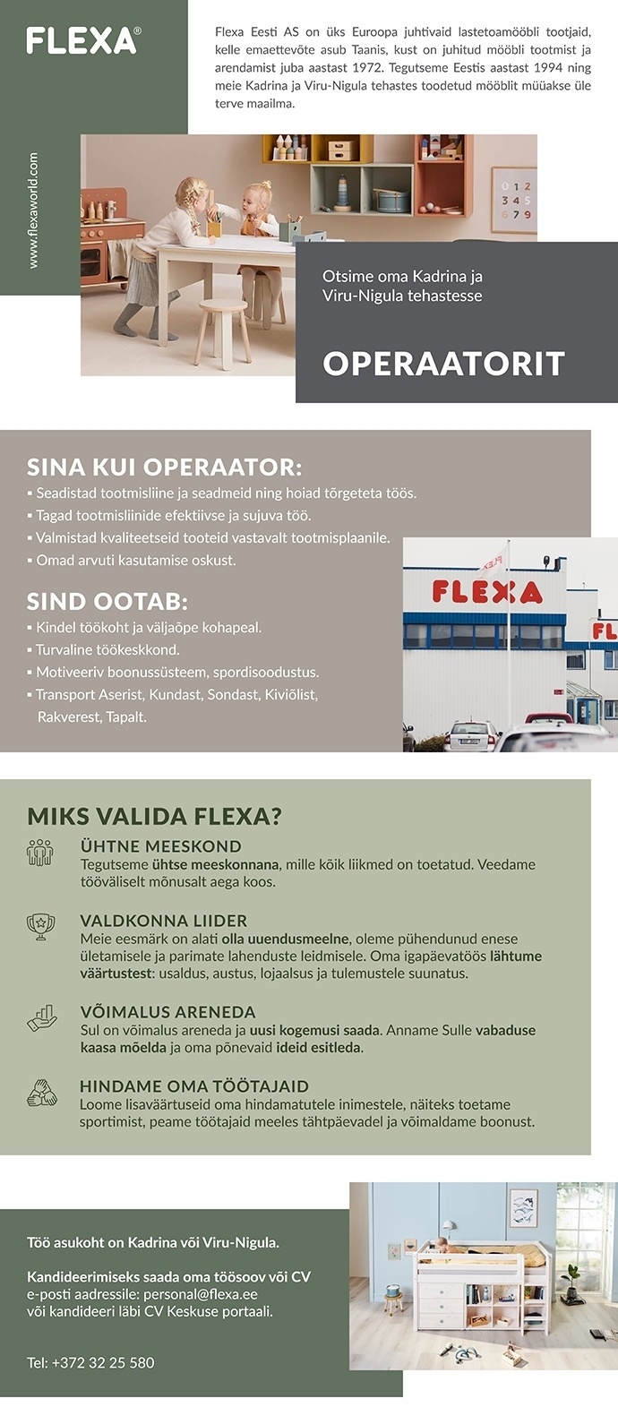 Flexa Eesti AS Operaator