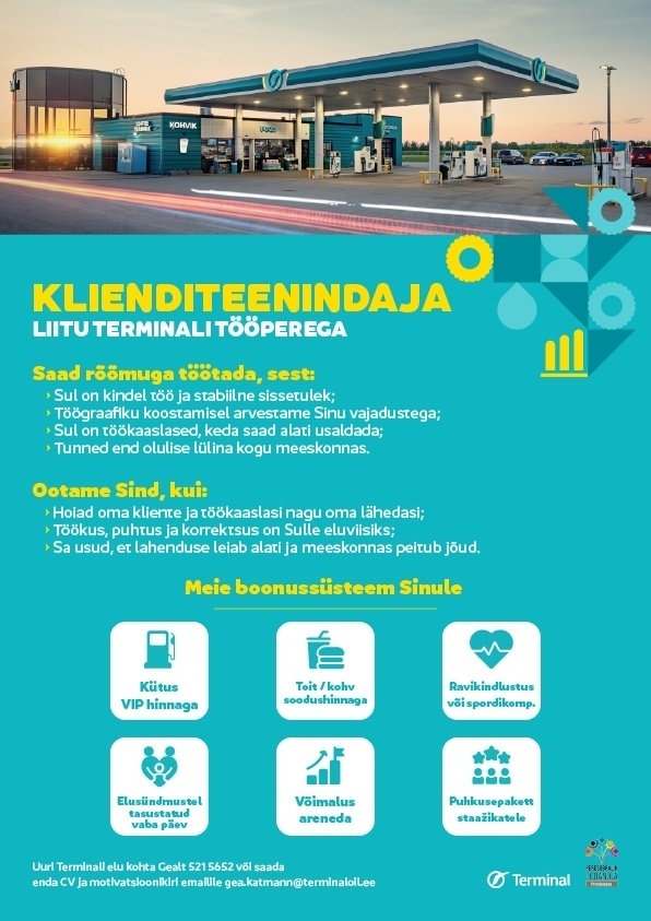 Tartu Terminal AS Teenindaja KIIU teenindusjaamas