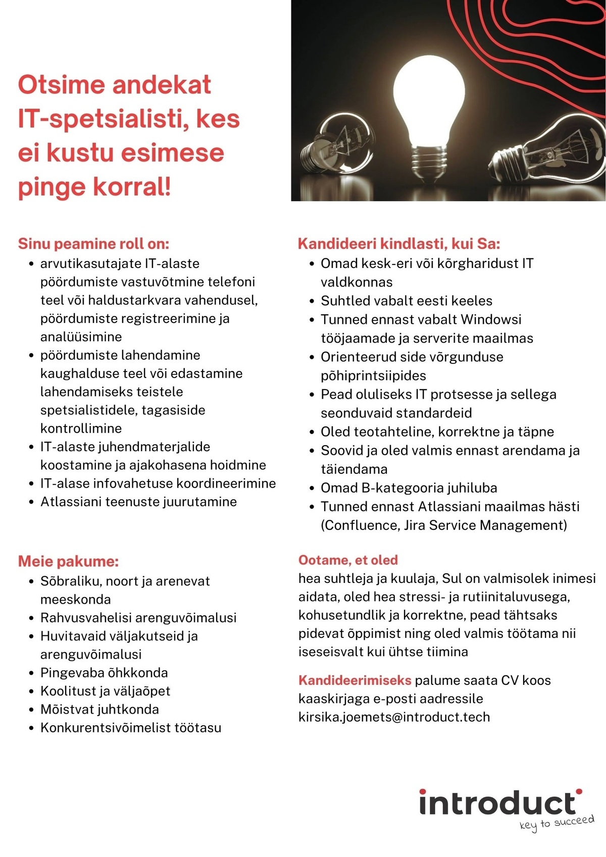 Introduct Estonia OÜ IT-spetsialist