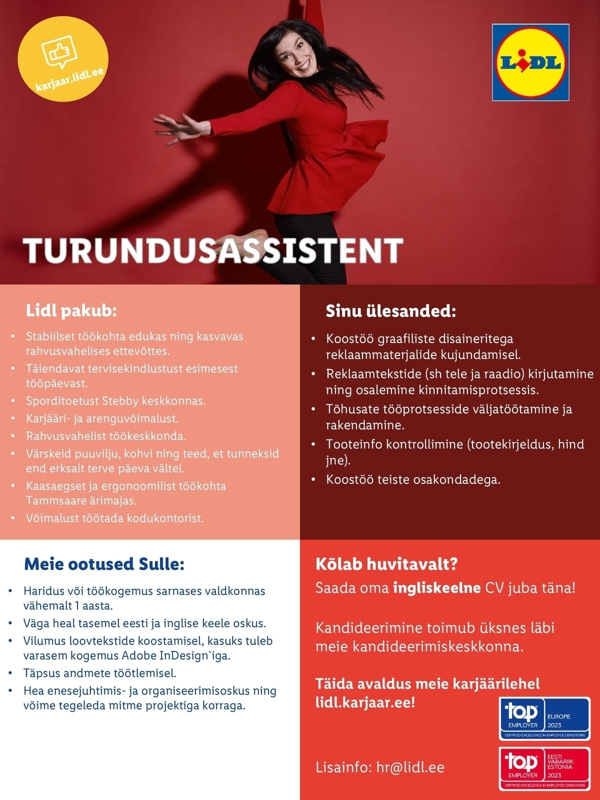 Lidl Eesti OÜ Turundusassistent