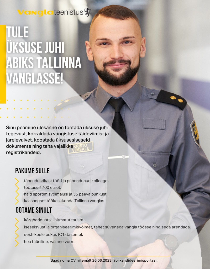 Tallinna vangla Tallinna vangla üksuse juhi abi