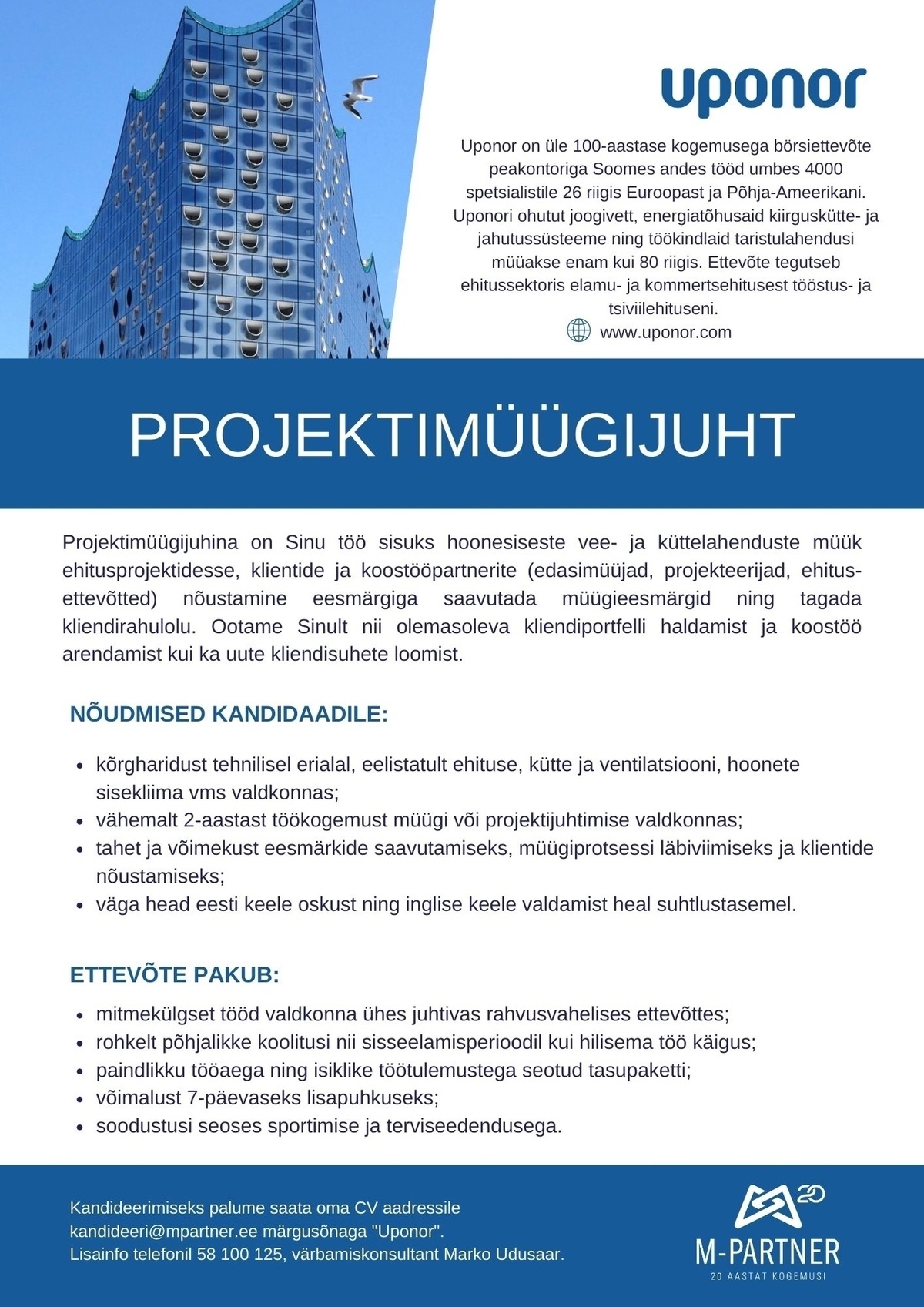 M-Partner HR OÜ Projektimüügijuht