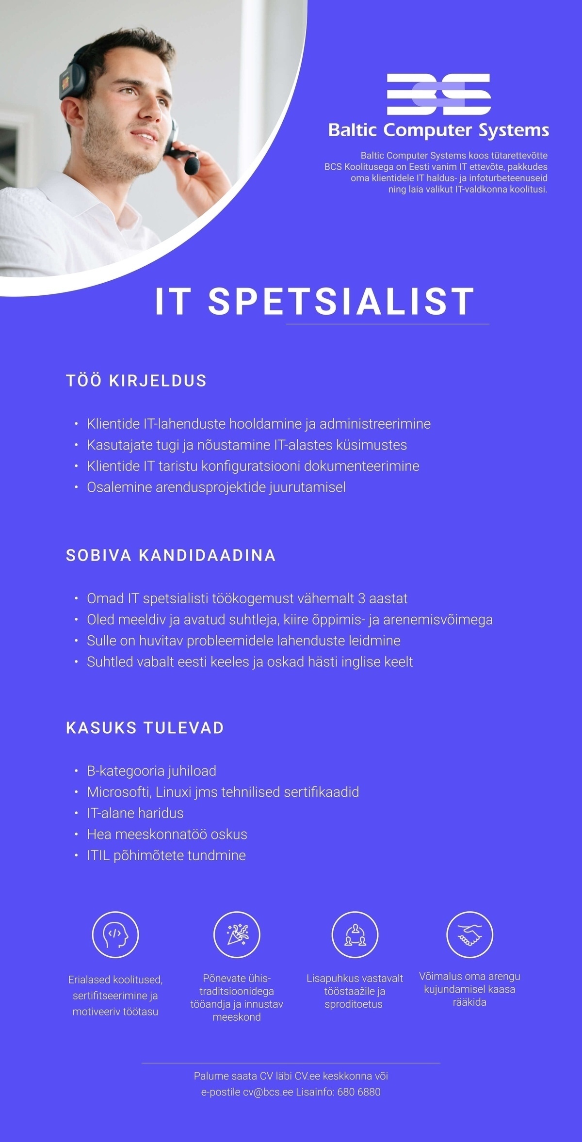 Baltic Computer Systems AS IT-spetsialist