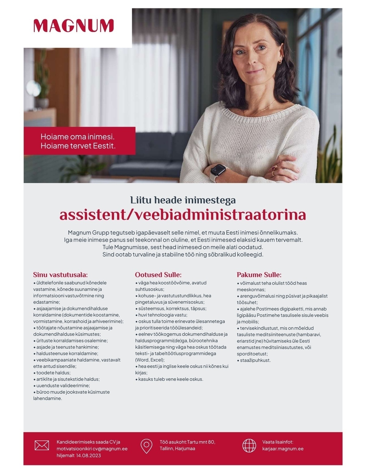 Magnum AS Assistent/veebiadministraator