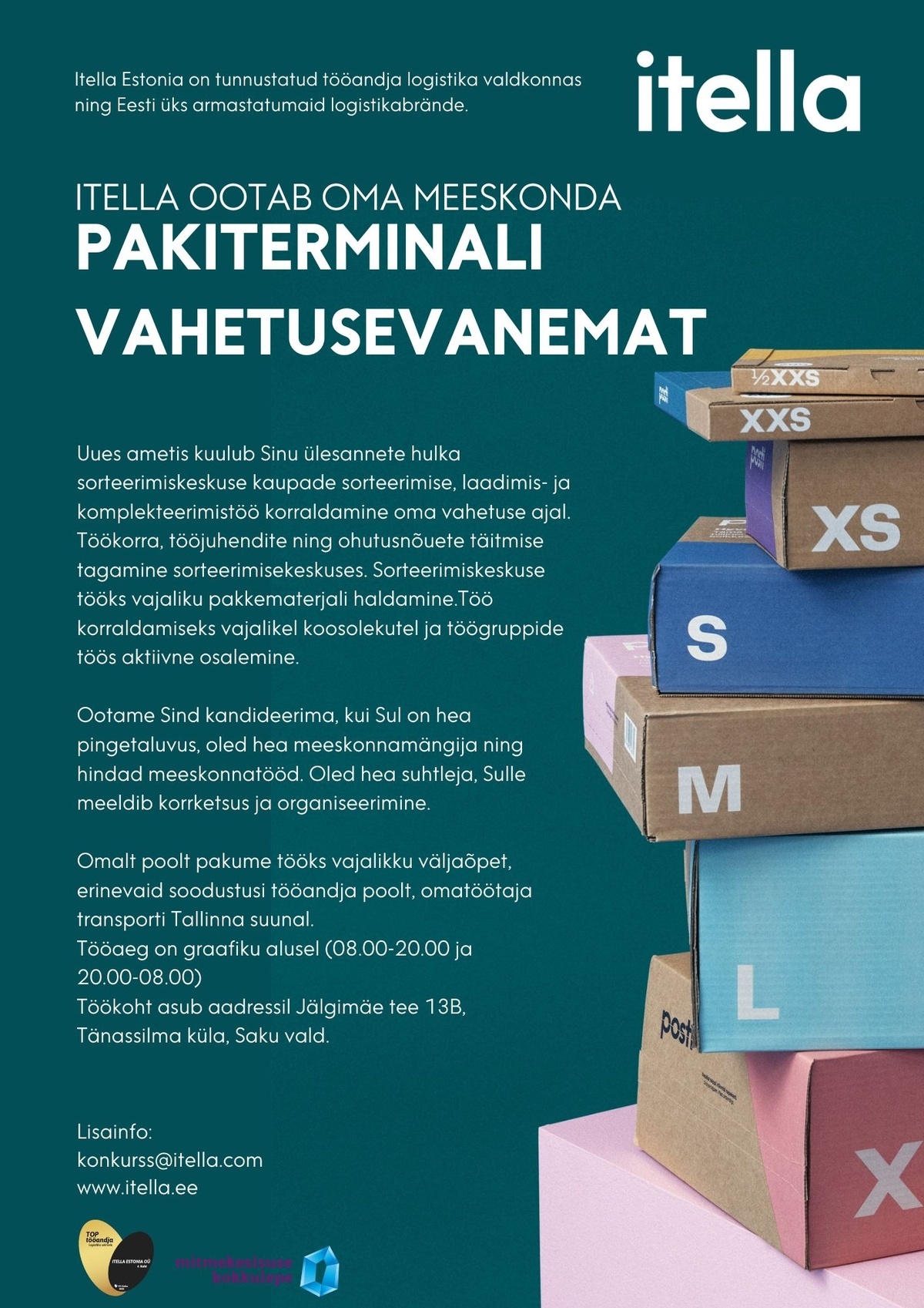 Itella Estonia OÜ Smartpost Itella pakiterminali vahetusevanem