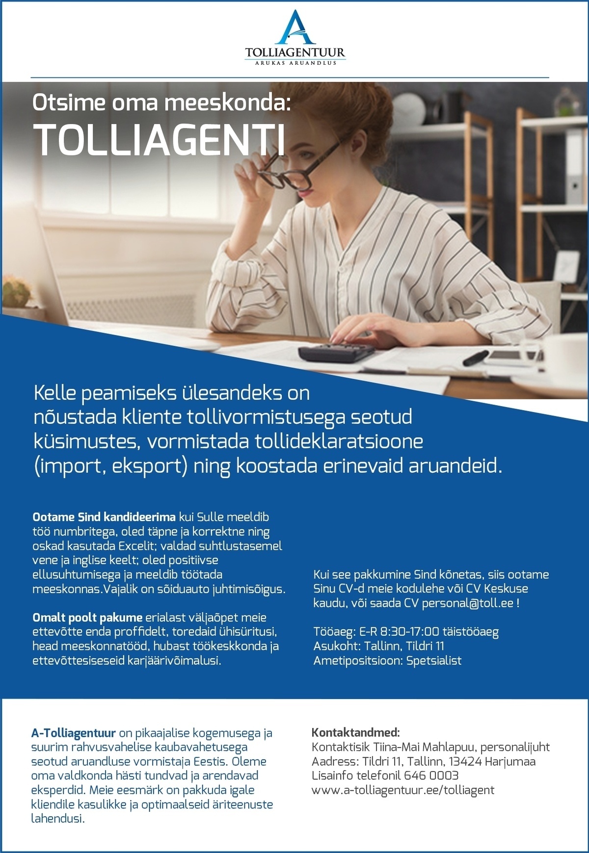 A-Tolliagentuur OÜ Tollideklarant