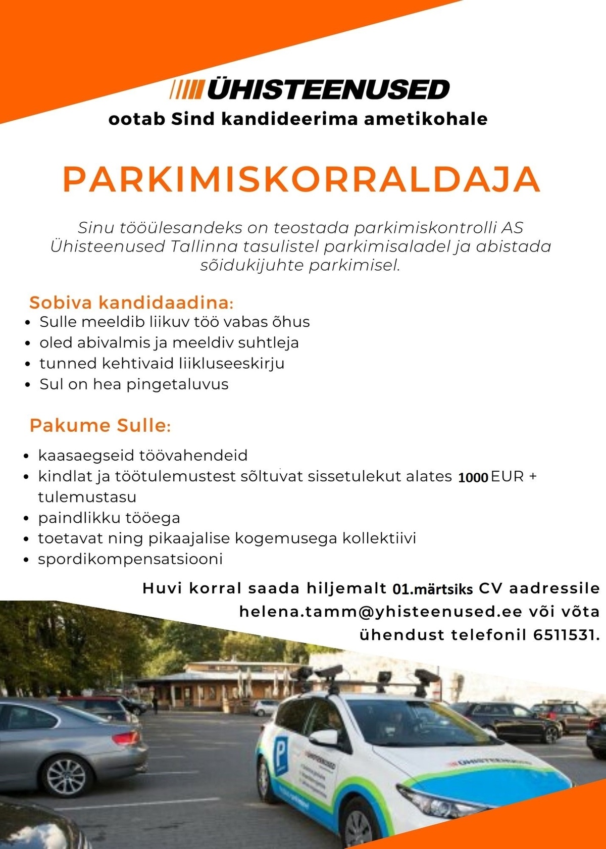 ÜHISTEENUSED AS Parkimiskorraldaja