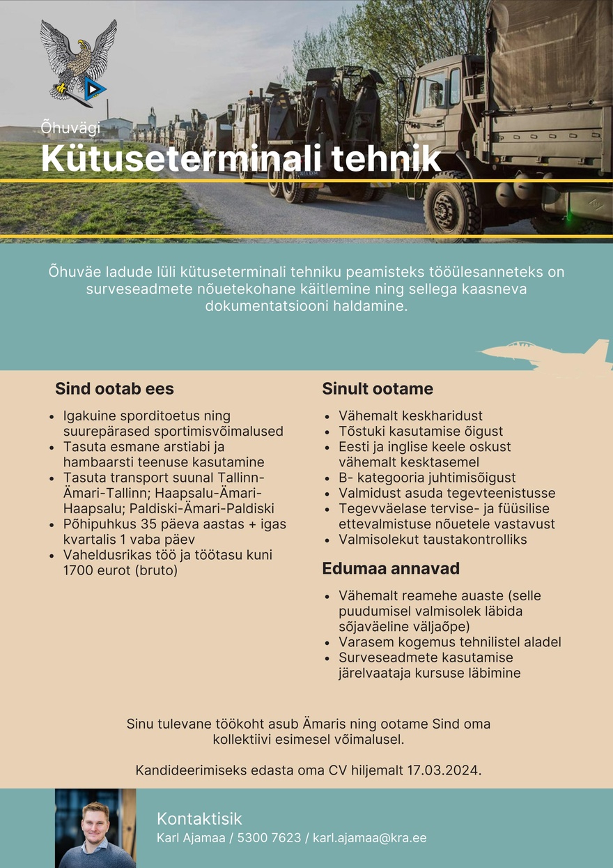 Õhuvägi Kütuseterminali tehnik