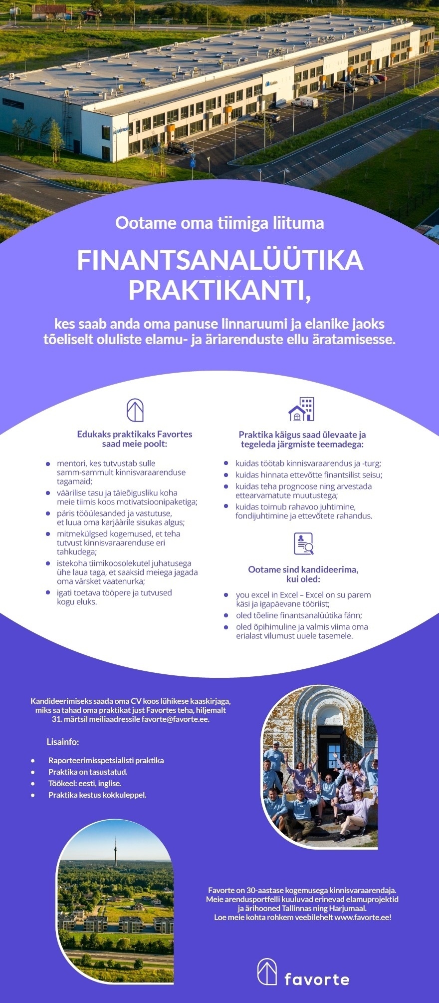Favorte OÜ Finantsanalüütika praktikant