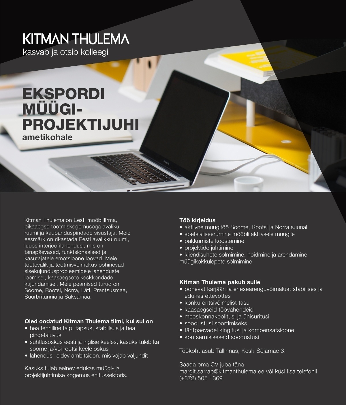 Kitman Thulema AS Ekspordi müügi-projektijuht