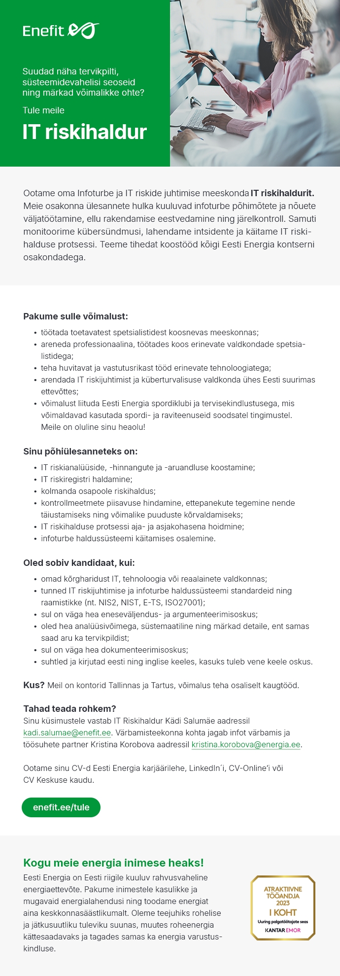 Eesti Energia AS IT Riskihaldur