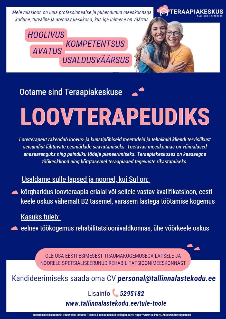 Tallinna Lastekodu Loovterapeut