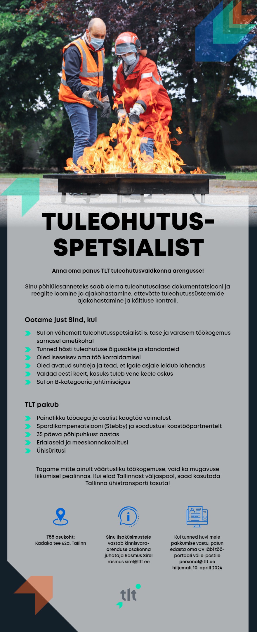 AS Tallinna Linnatransport Tuleohutusspetsialist