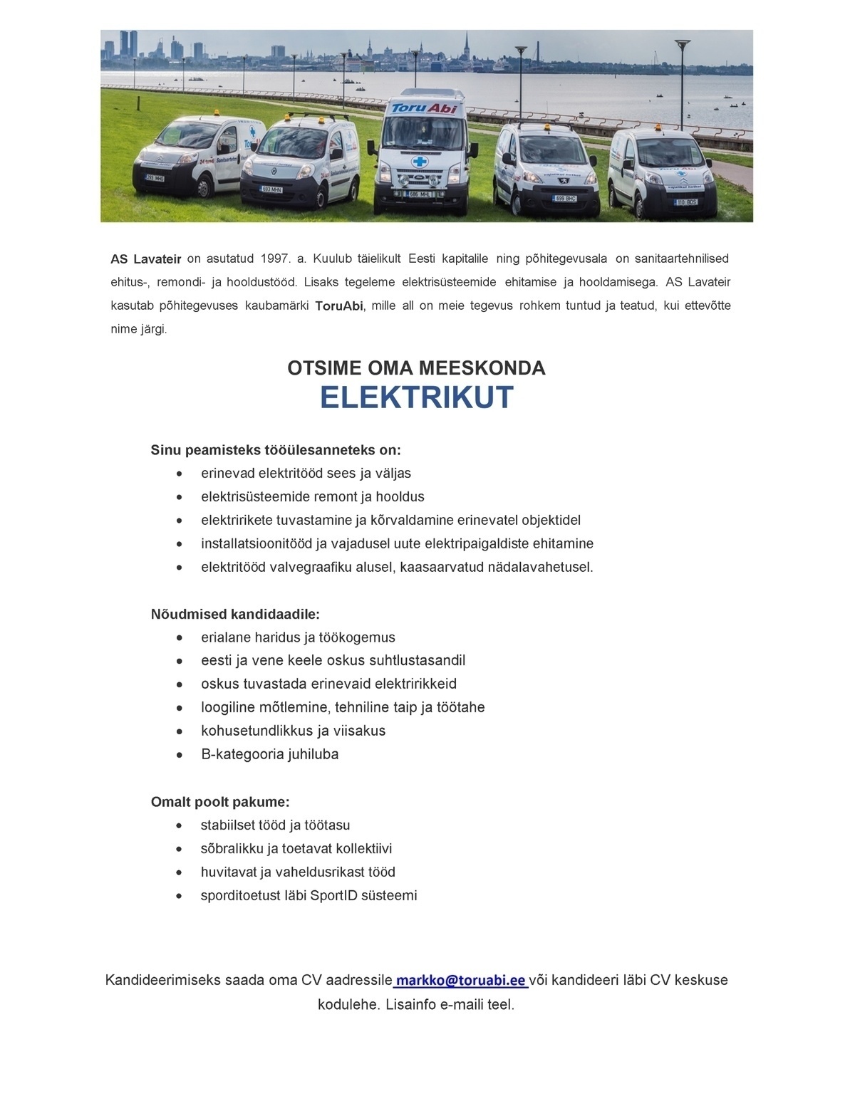 Lavateir AS Elektrik