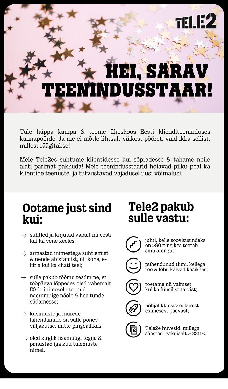 Tele2 Teenindusstaar Tallinnas