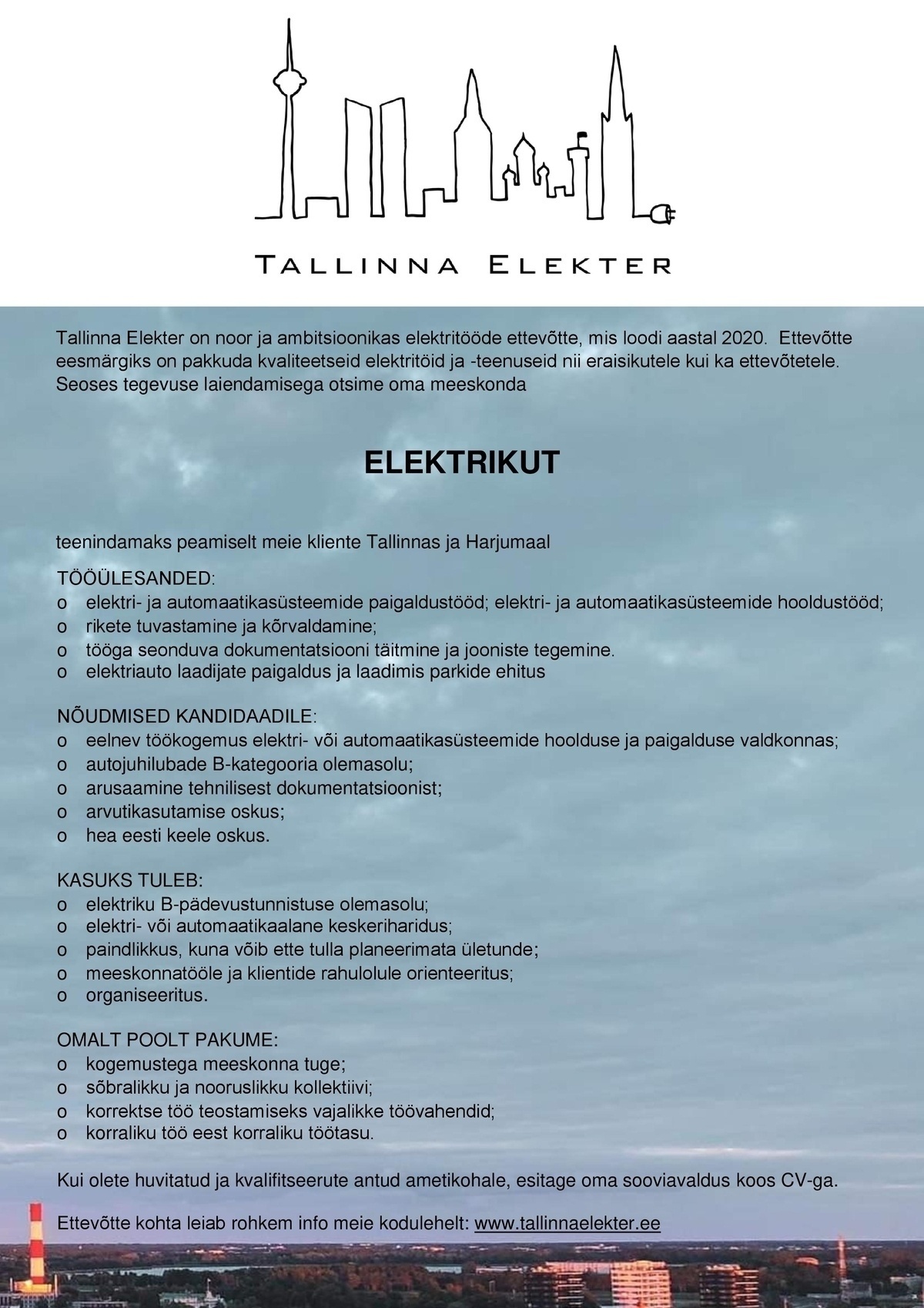 Tallinna Elekter OÜ Elektrik