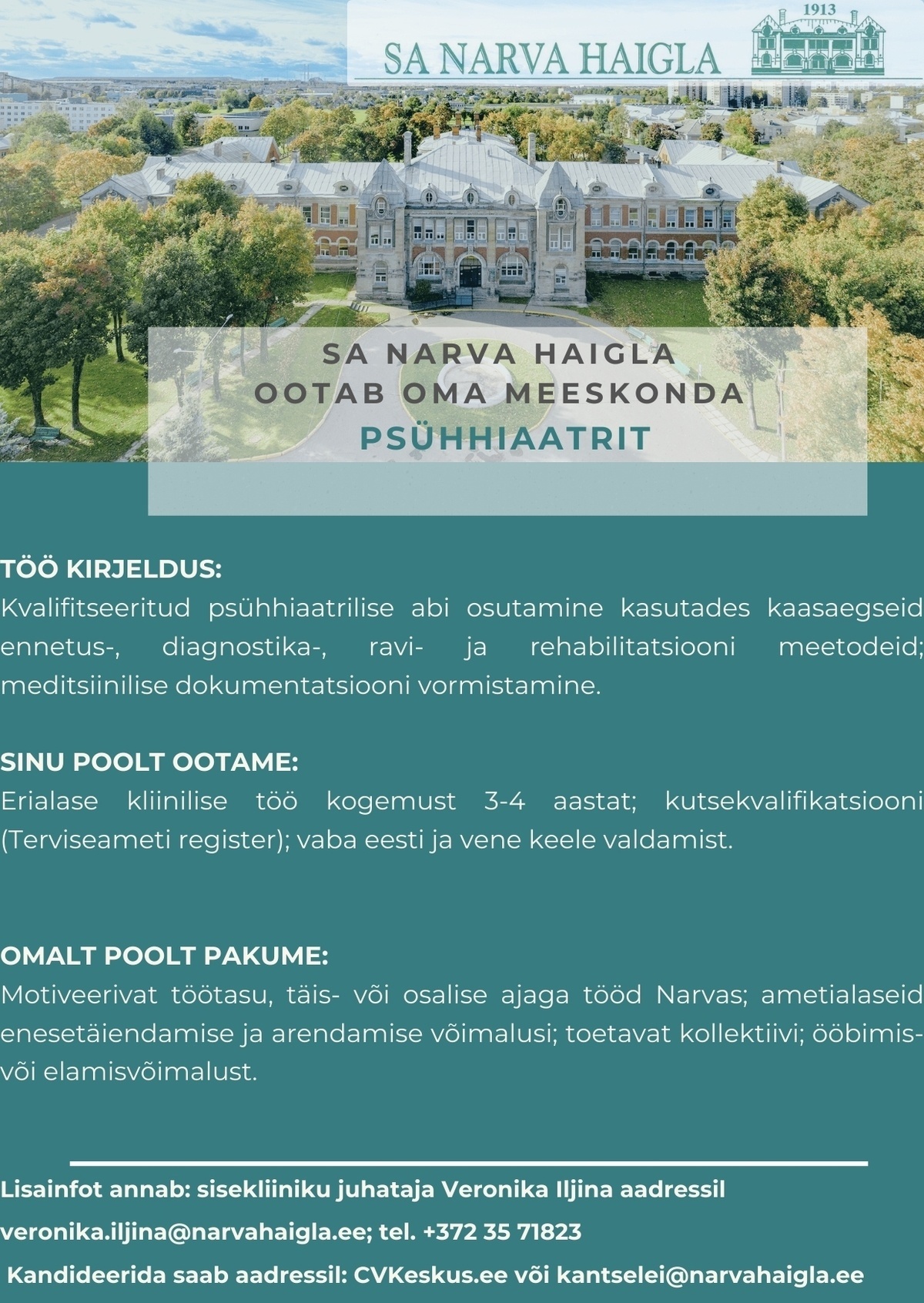 Narva Haigla SA PSÜHHIAATER