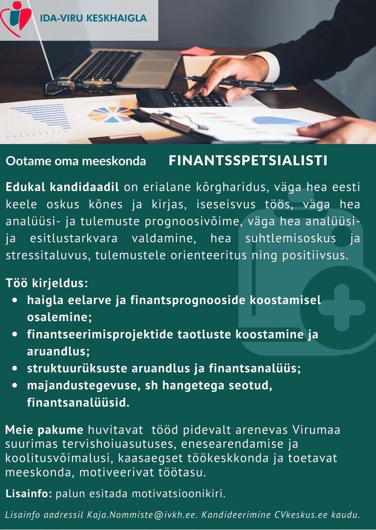 Ida-Viru Keskhaigla SA Finantsspetsialist