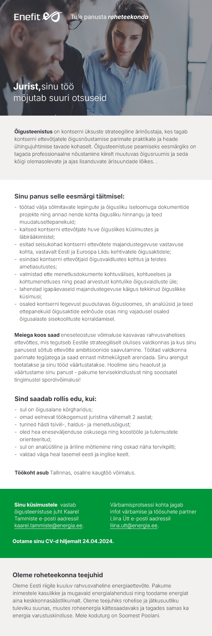 Eesti Energia AS Jurist
