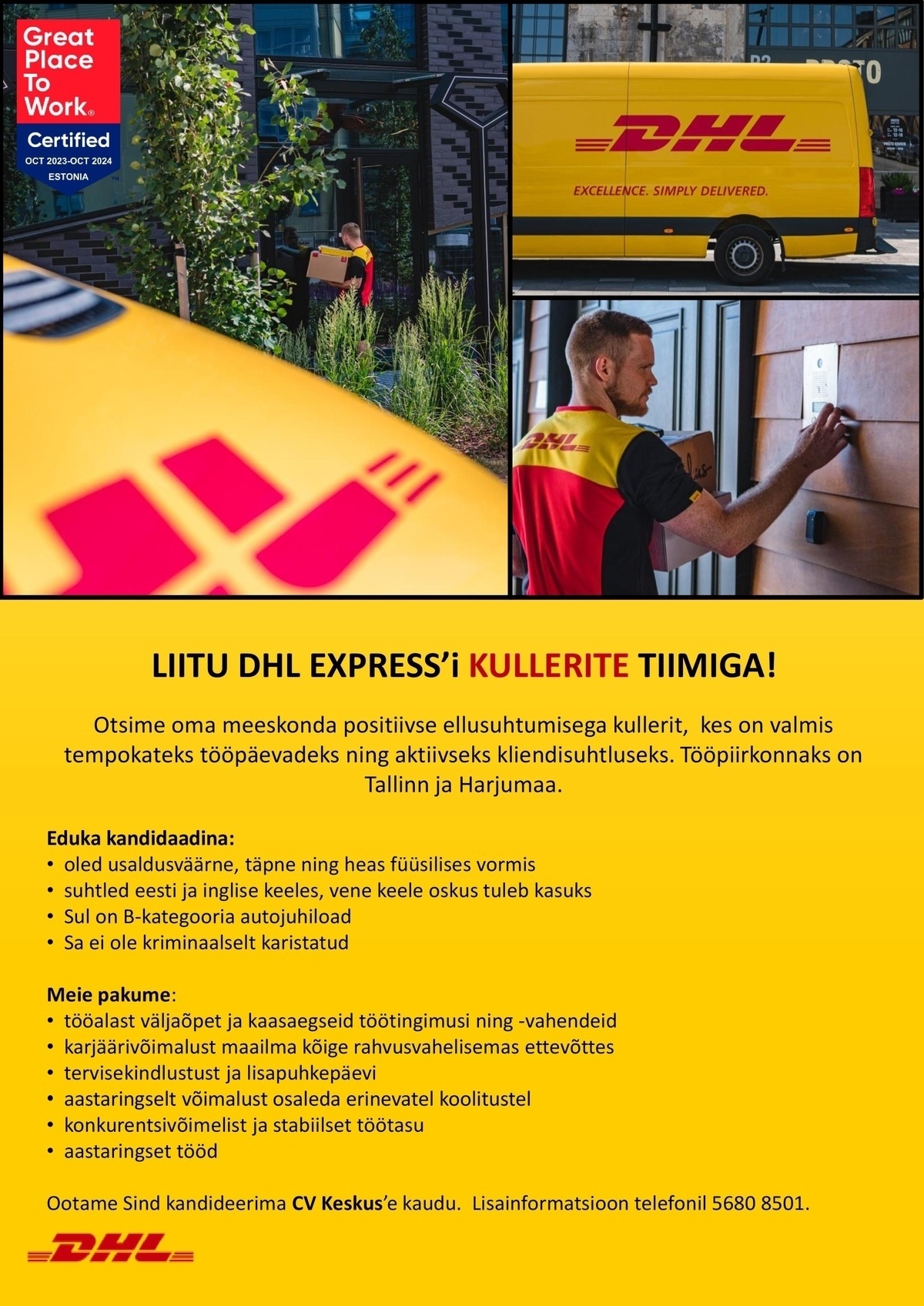 DHL Express Estonia AS Kuller (Tallinn ja Harjumaa)