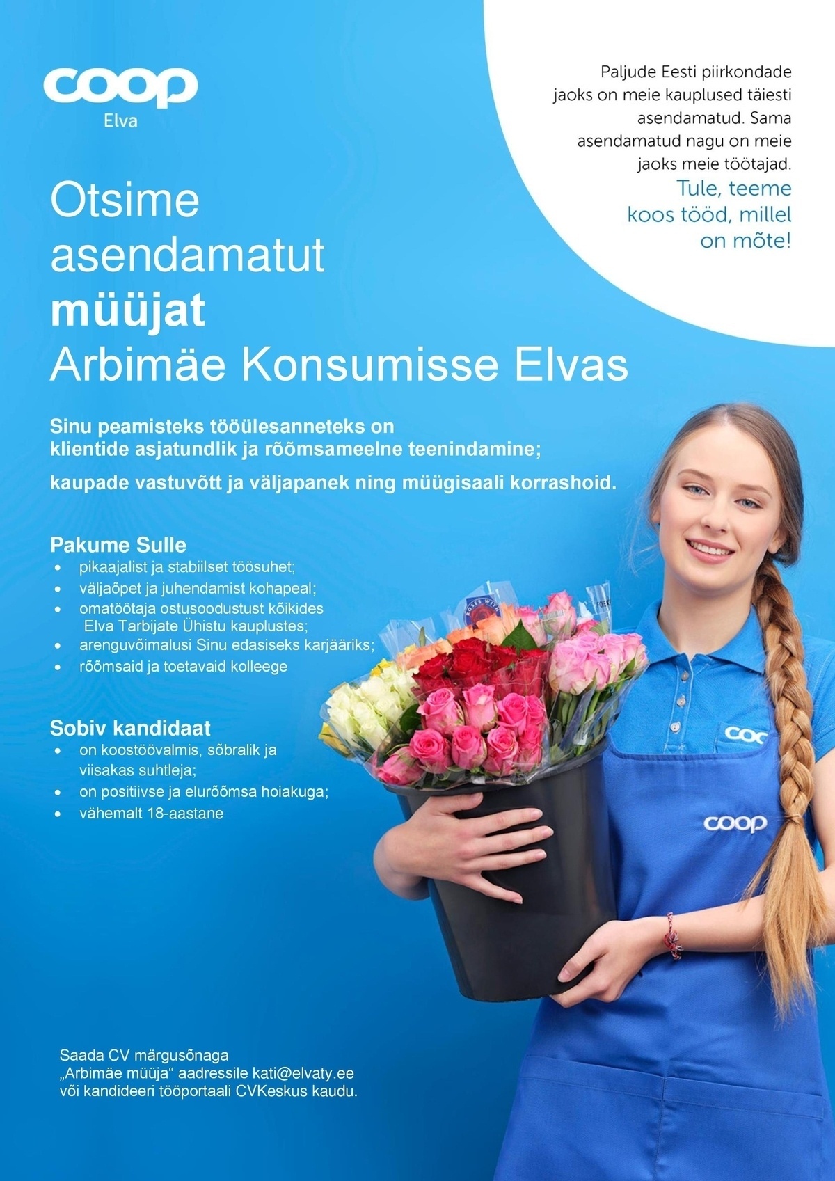 Coop Eesti Keskühistu Müüja Arbimäe Konsumisse Elvas