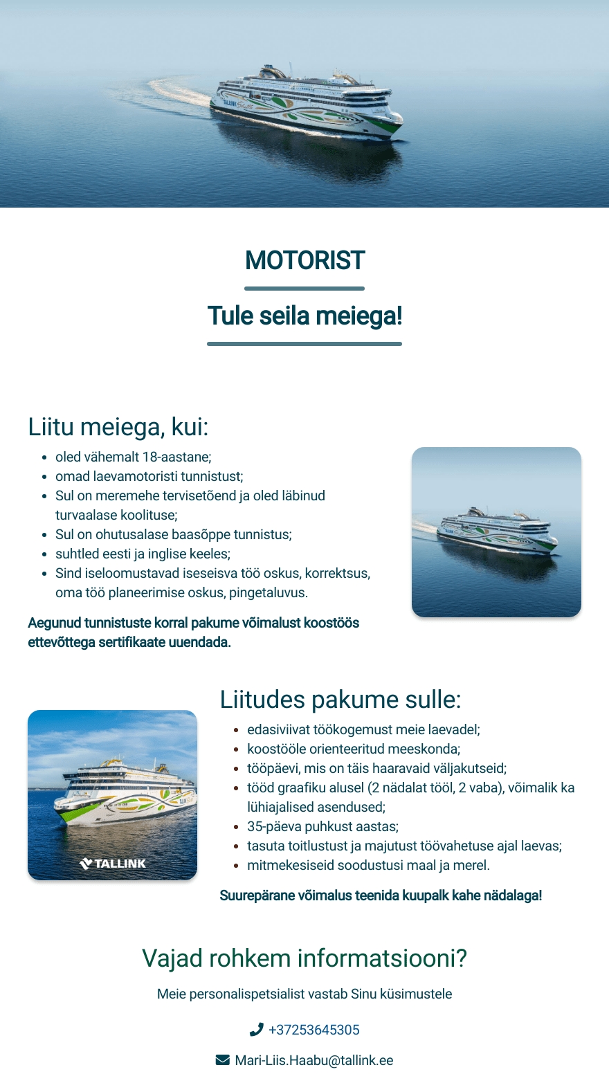 Tallink Grupp AS Motorist