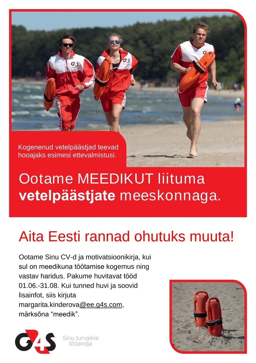 AS G4S Eesti Meedik Pärnu rannas