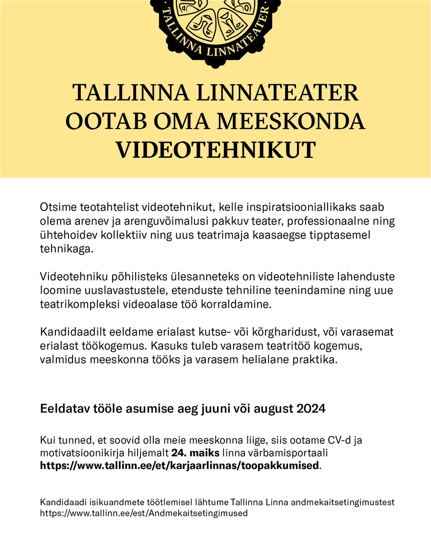 Tallinna Linnateater Videotehnik