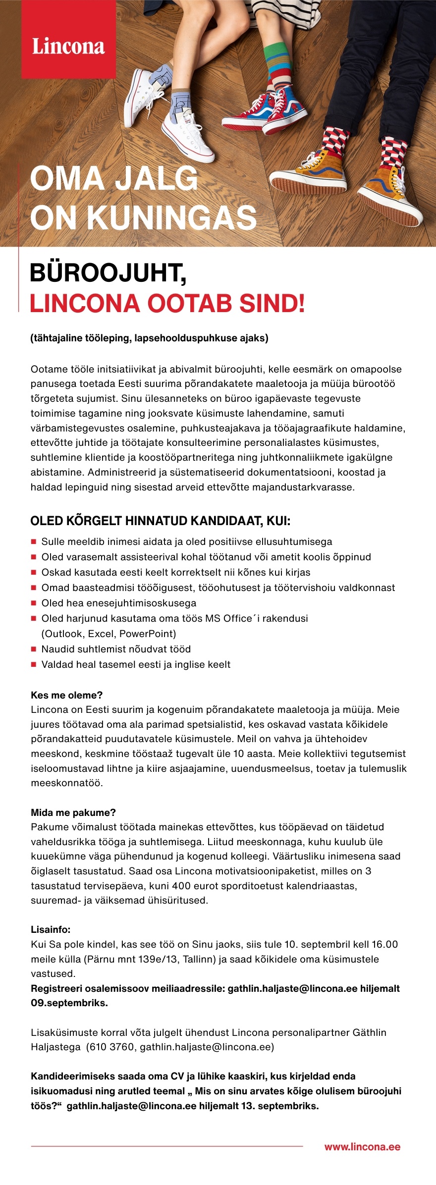 Lincona Konsult AS Büroojuht