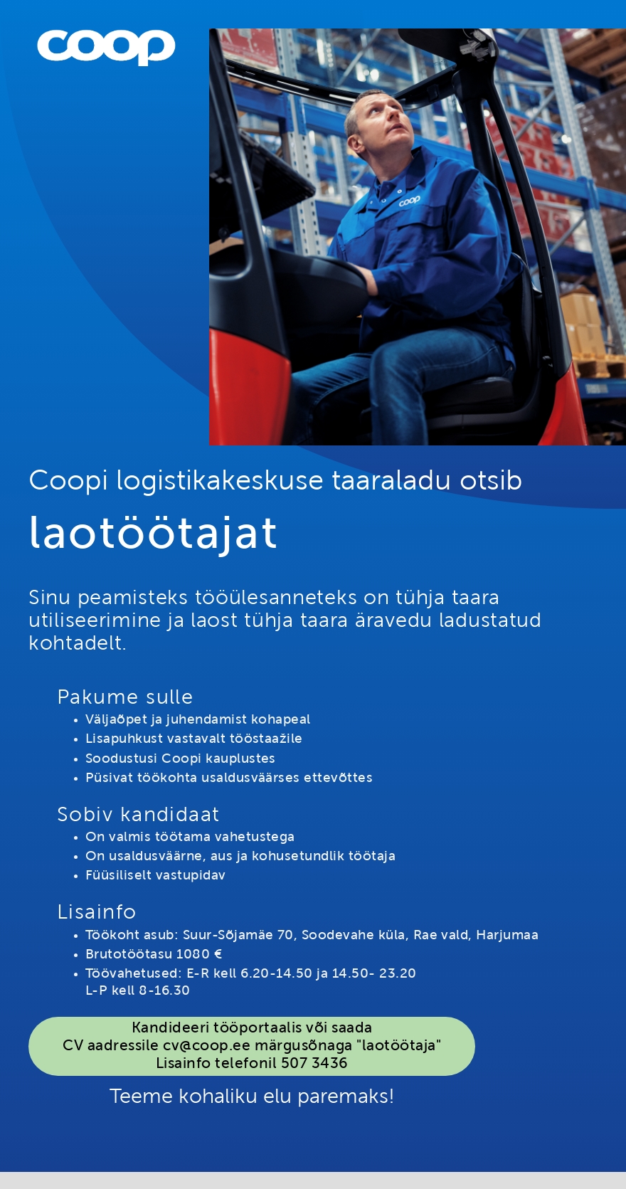 Coop Eesti Keskühistu Laotöötaja (taaraladu)