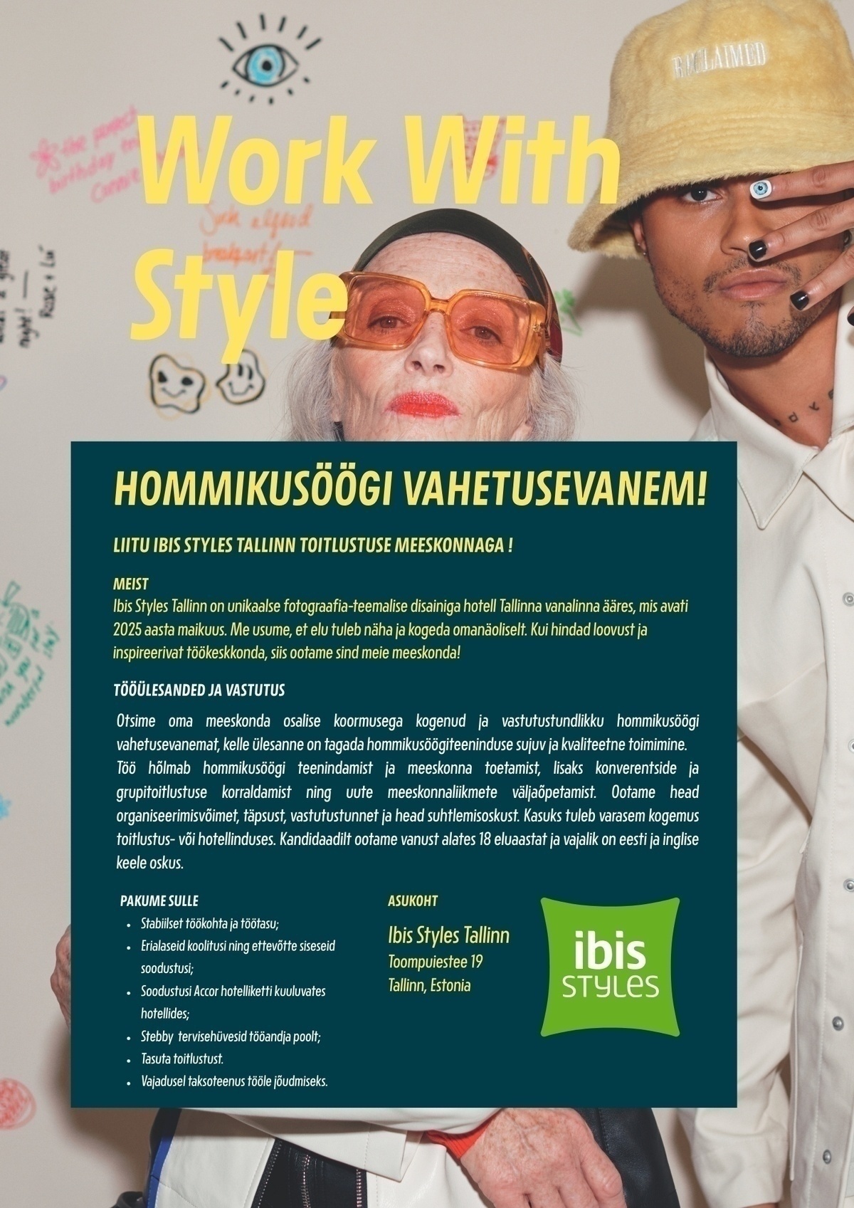 Duco Styles OÜ Hommikusöögi vahetusevanem - liitu ibis Styles Tallinn hotelli meeskonnaga!