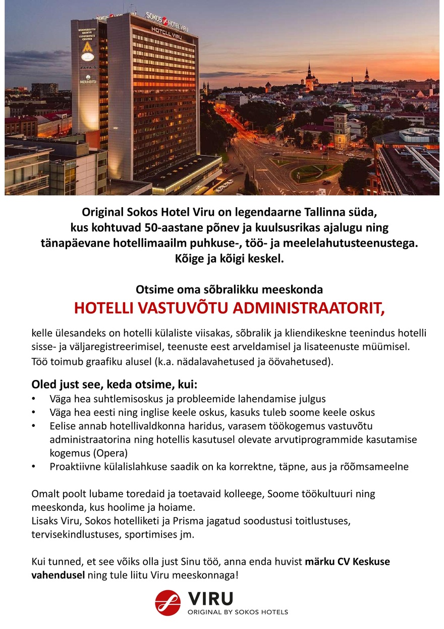 Sokotel AS HOTELLI VASTUVÕTU ADMINISTRAATOR