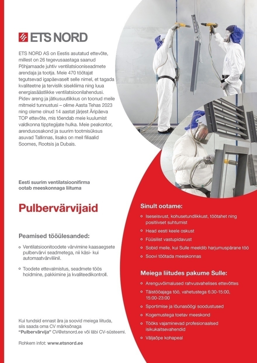 ETS NORD AS PULBERVÄRVIJA