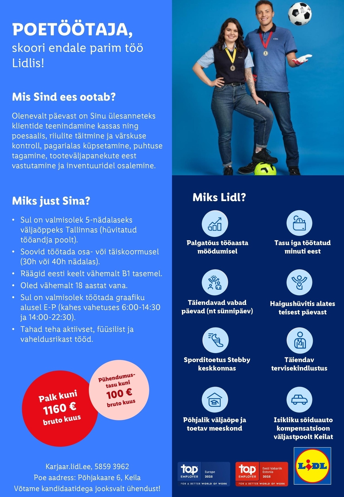 Lidl Eesti OÜ Keila poetöötaja