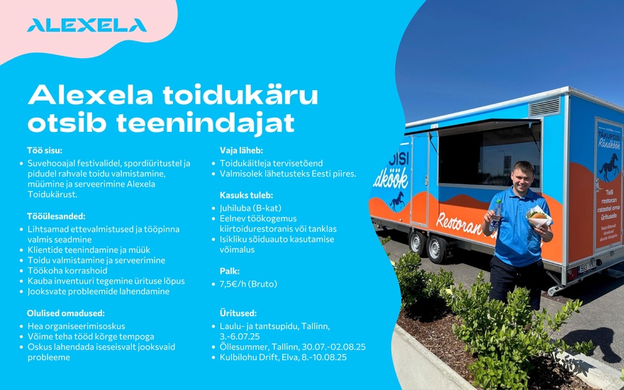 AS Alexela Alexela toidukäru teenindaja