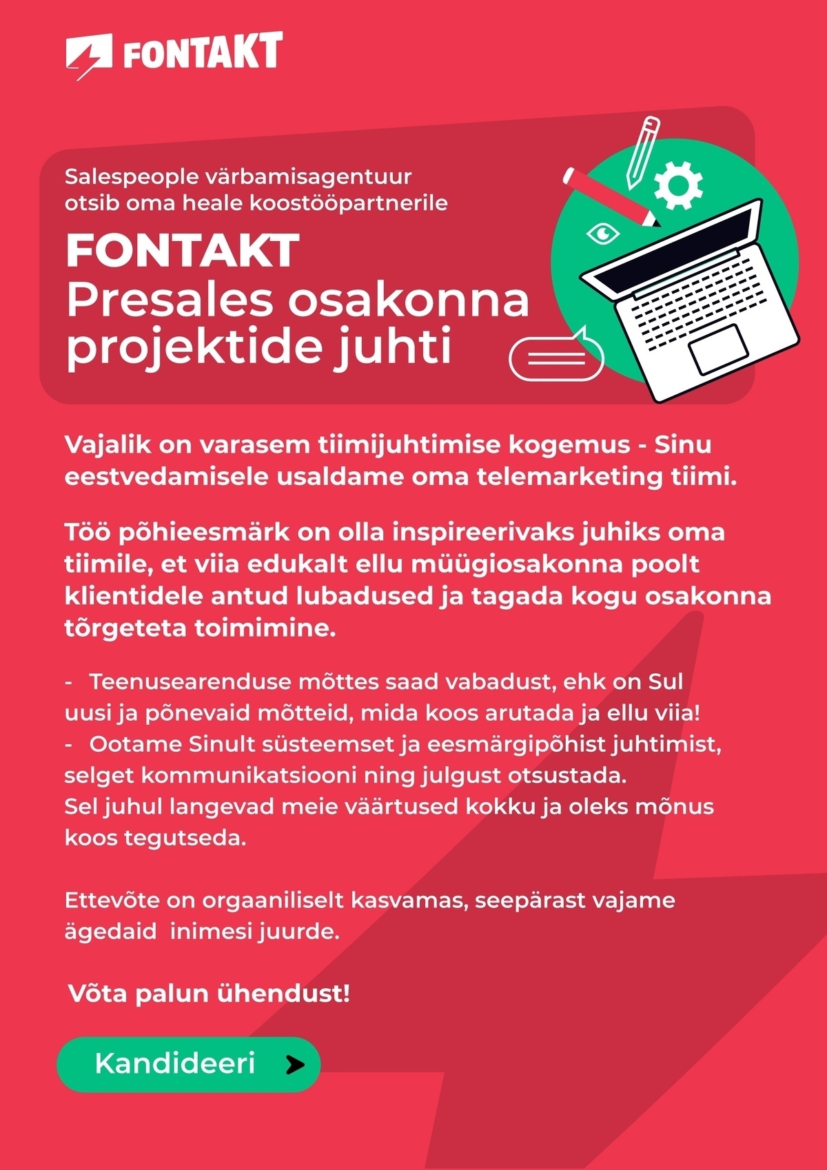 Salespeople OÜ Tiimijuht