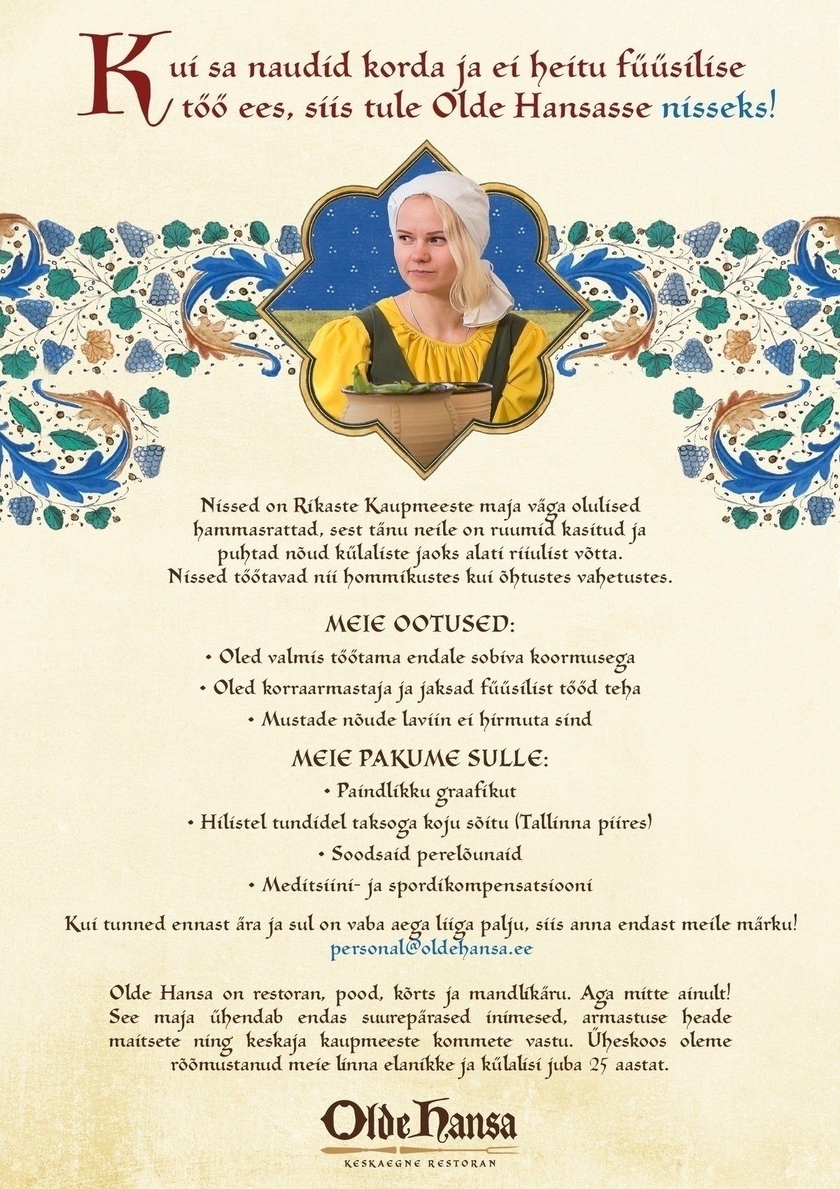 Starmaker OÜ Restorani nõudepesija-koristaja