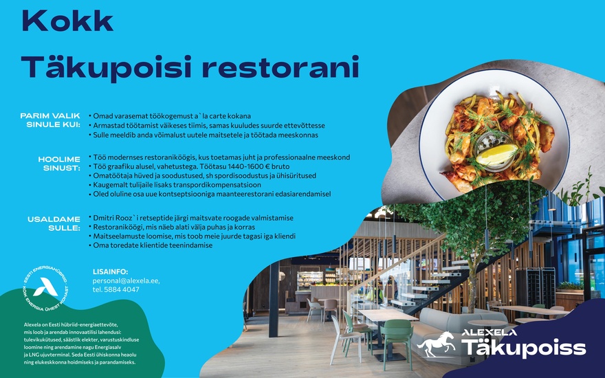AS Alexela Kokk Täkupoisi restorani