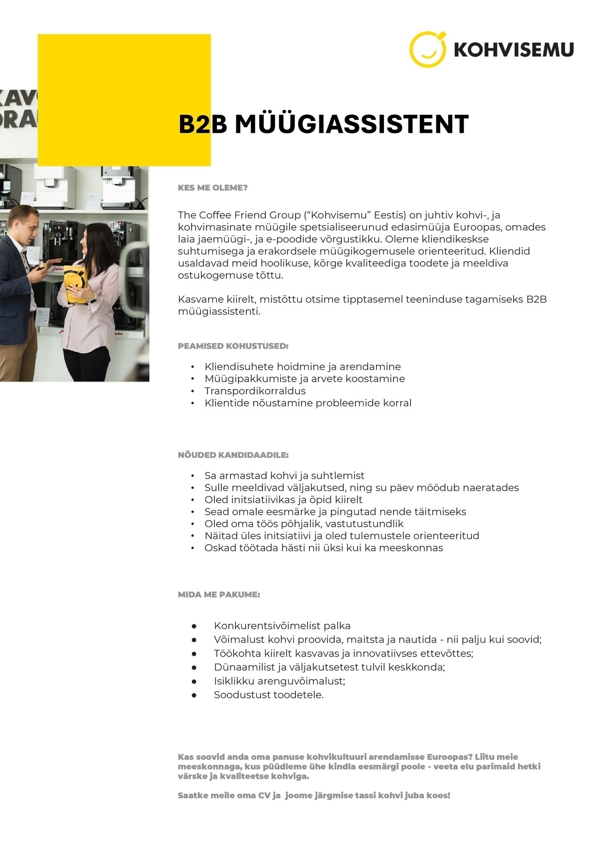 Kohvisemu OÜ B2B Assistent